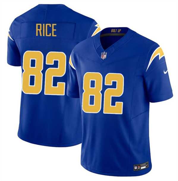 Men & Women & Youth Los Angeles Chargers #82 Brenden Rice Royal 2024 Draft F.U.S.E. Vapor Limited Stitched Jersey,We sell and wholesale Men & Women & Youth Los Angeles Chargers #82 Brenden Rice Royal 2024 Draft F.U.S.E. Vapor Limited Stitched Jersey on line form chian!